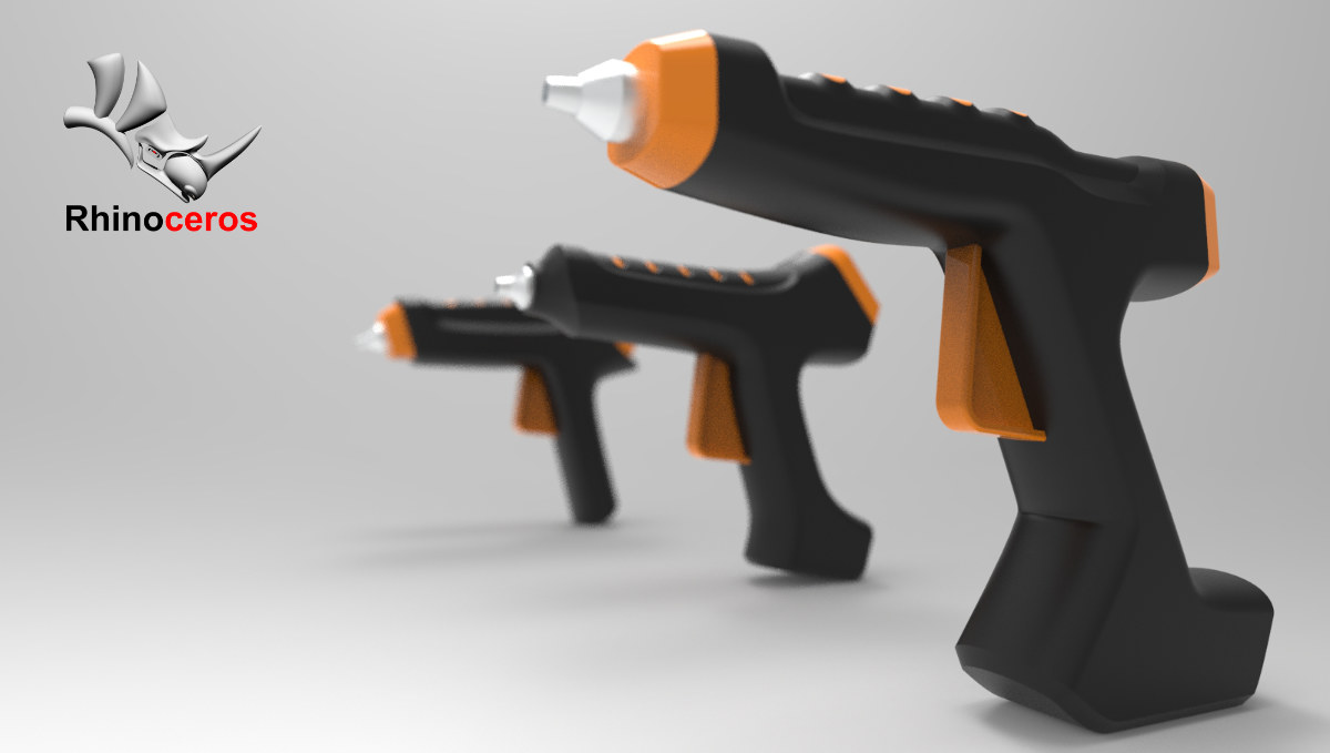Product Design in Rhino3D – Glue GUN